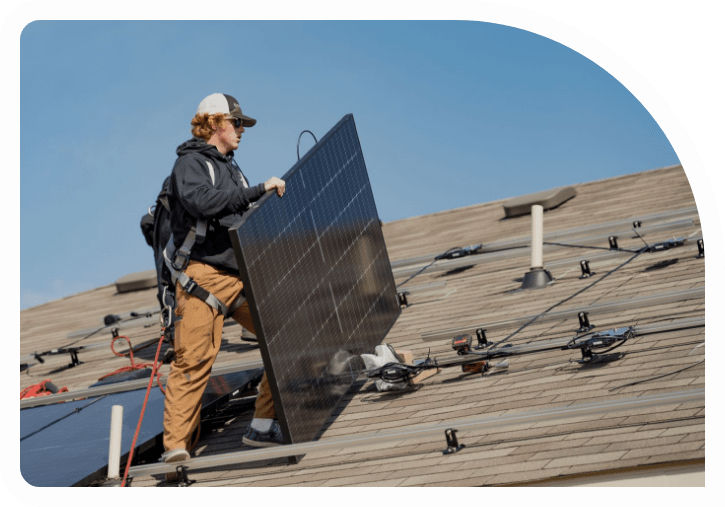 a14eeffdfef1e080edd2ba91fe2a4b6d-min LGCY Power Installer, Installing modern elegant black solar panels on the roof